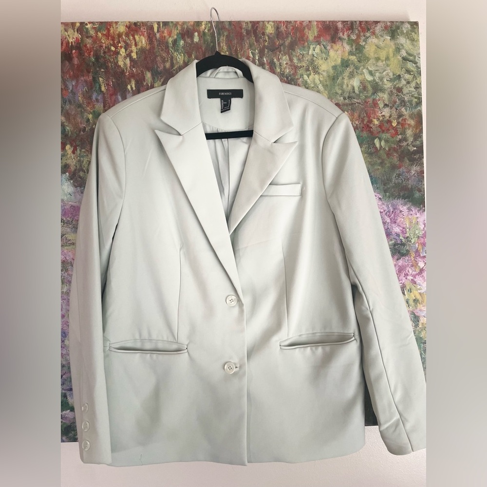 Forever 21 Classic light green Blazer